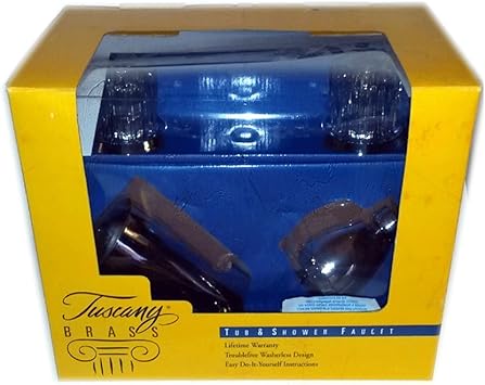 Tuscany Brass Tub Shower Faucet Set Chrome 971143 Amazon Com