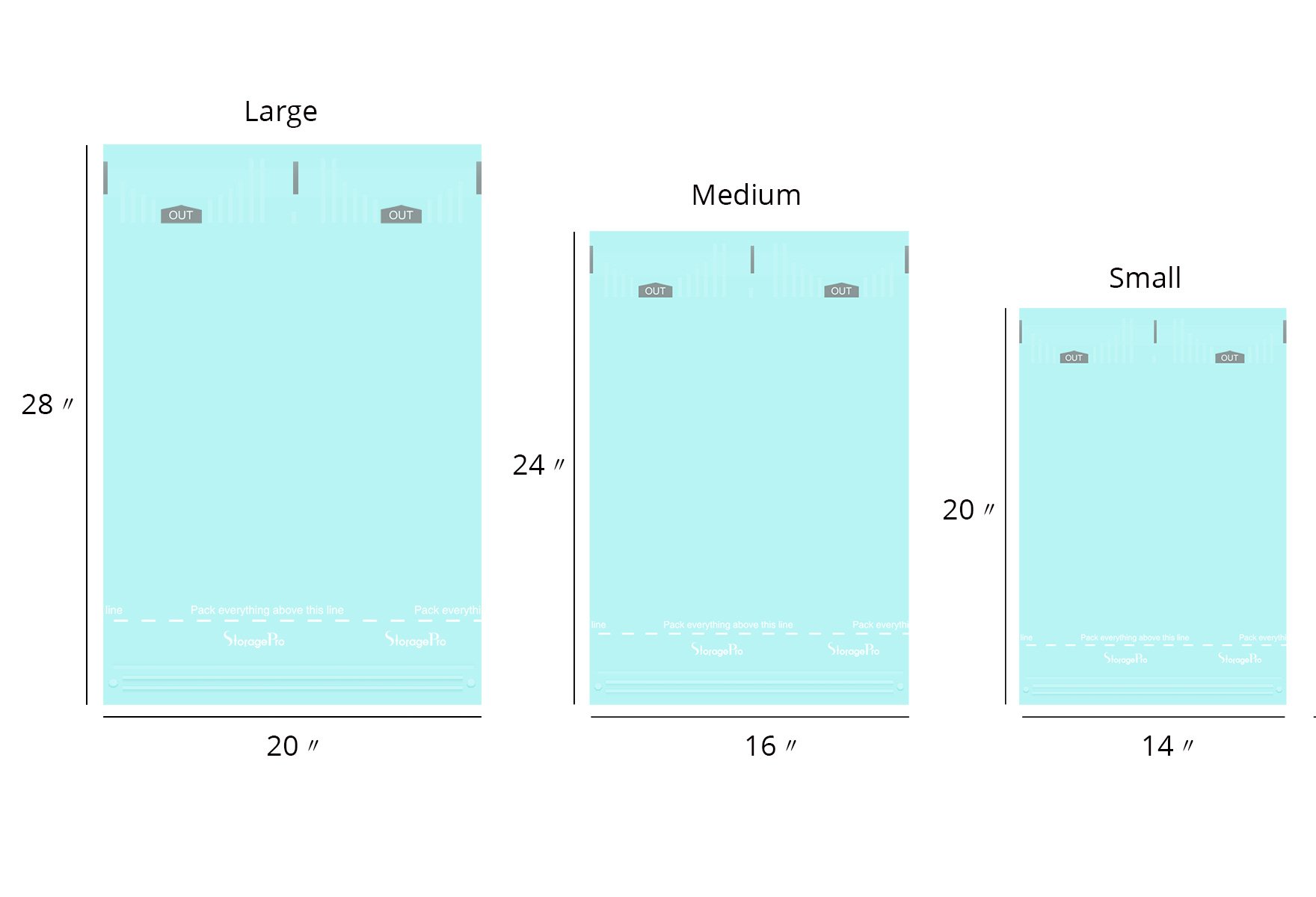9 Travel Space Saver Bags By StoragePro, Hand Rolling (No Vacuum Needed