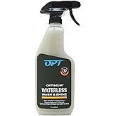 Optimum Waterless Wash and Shine - New Spray Waterless Car Wash with UV Protection, Interior and Exterior Car Cleaning Spray (17 oz.)