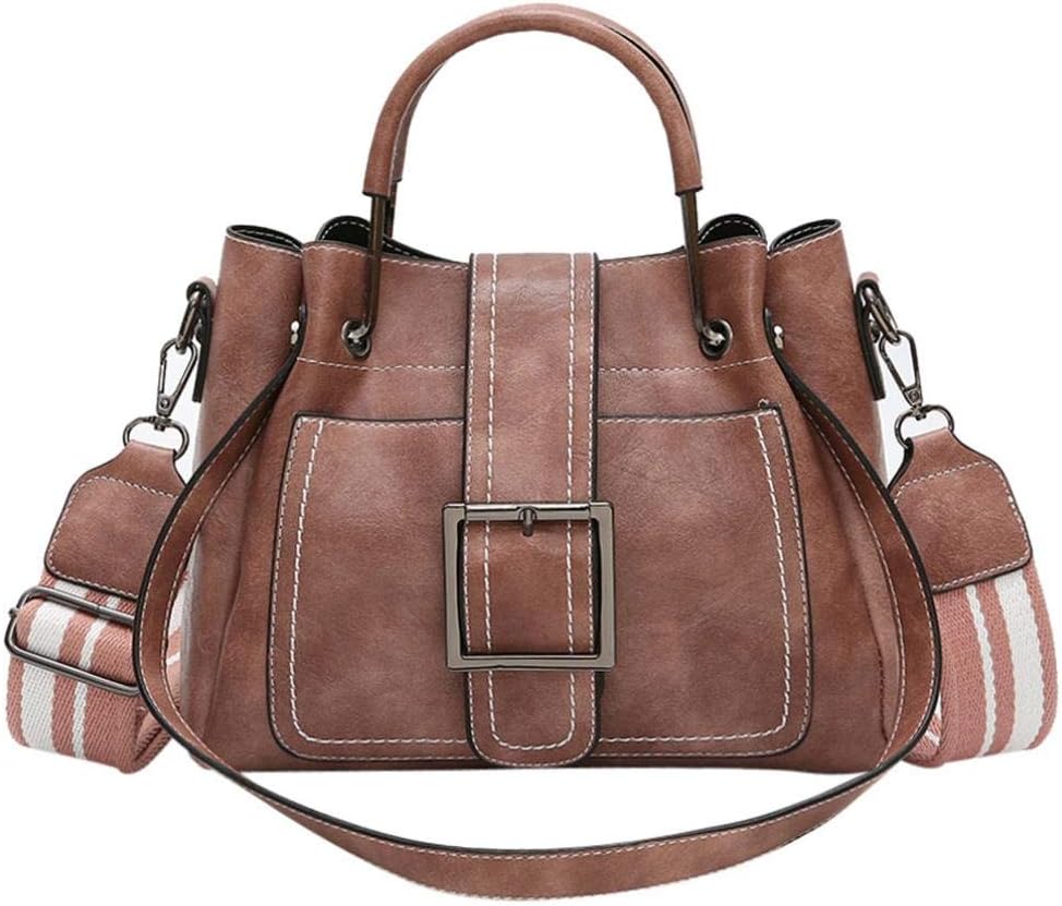 Kanpola Retro Women's Leather Shoulder Bags With Corssbody Bag Handbag Brown
