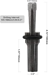 Homtone 10 Set 5/8" Plug Wedge Feather Shims for Stone Splitting view 2