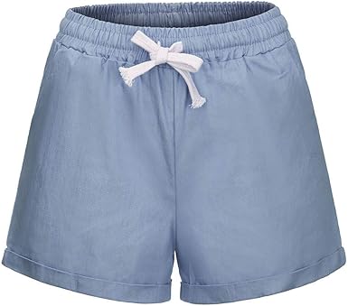plus size shorts elastic waist