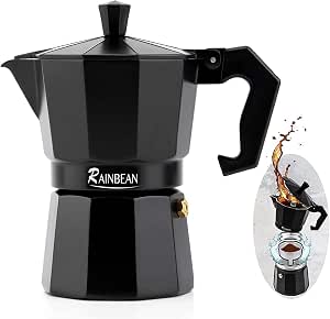 Stovetop - Cafetera italiana (3 tazas), color negro : Hogar y Cocina -  Amazon.com