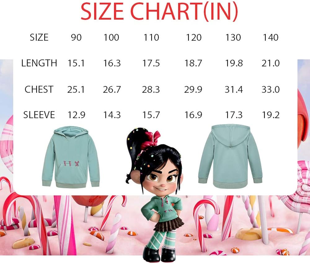 Mukola Girls Cartoon Costume Hoodies Cosplay Hooded Sweatshirt: Clothing
