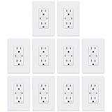 ELECTECK 10 Pack GFCI Outlets 15 Amp, Outdoor