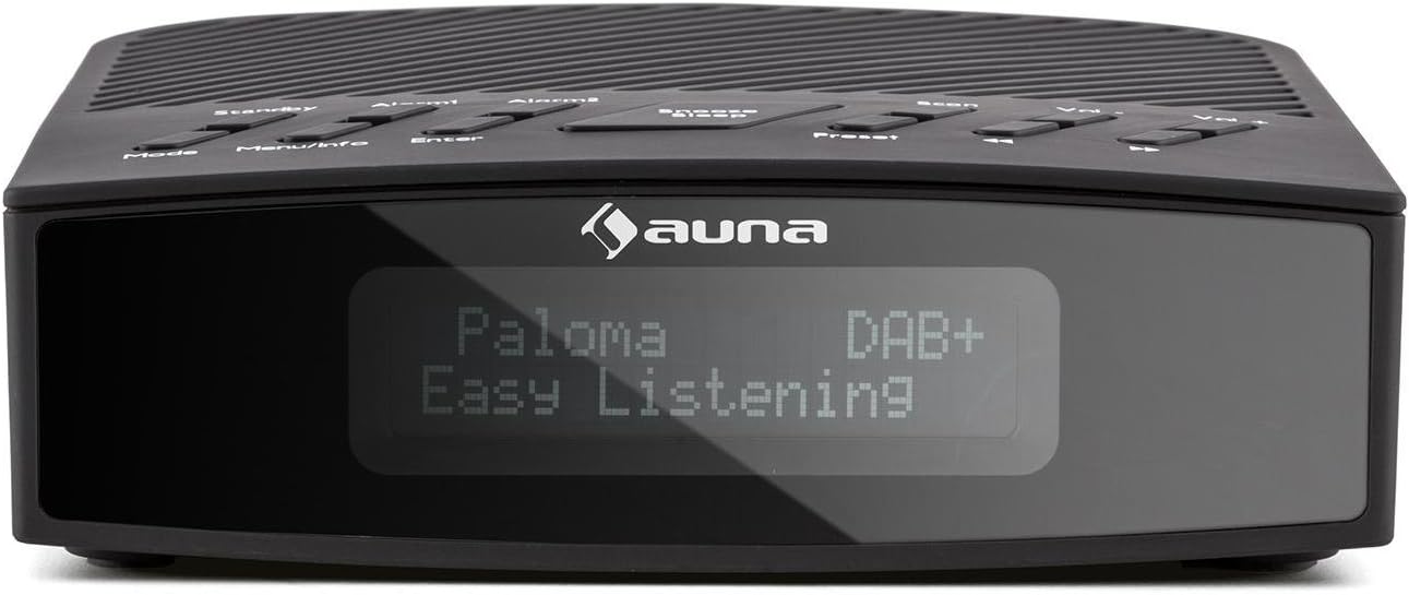 auna Snoozer Radio réveil (avec Tuner Dab+ et FM 10 Stations pré