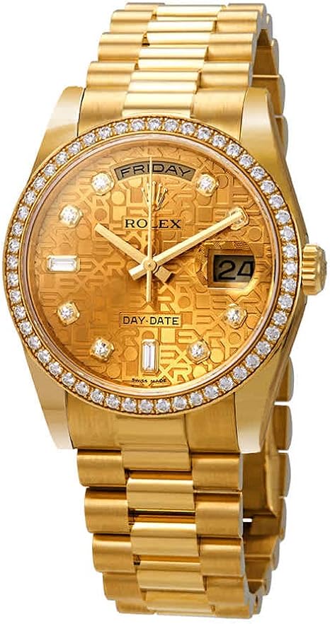 Rolex Day-Date Champagne Jubilee Automatic 18kt Yellow Gold 36 mm President Watch118348CJDP