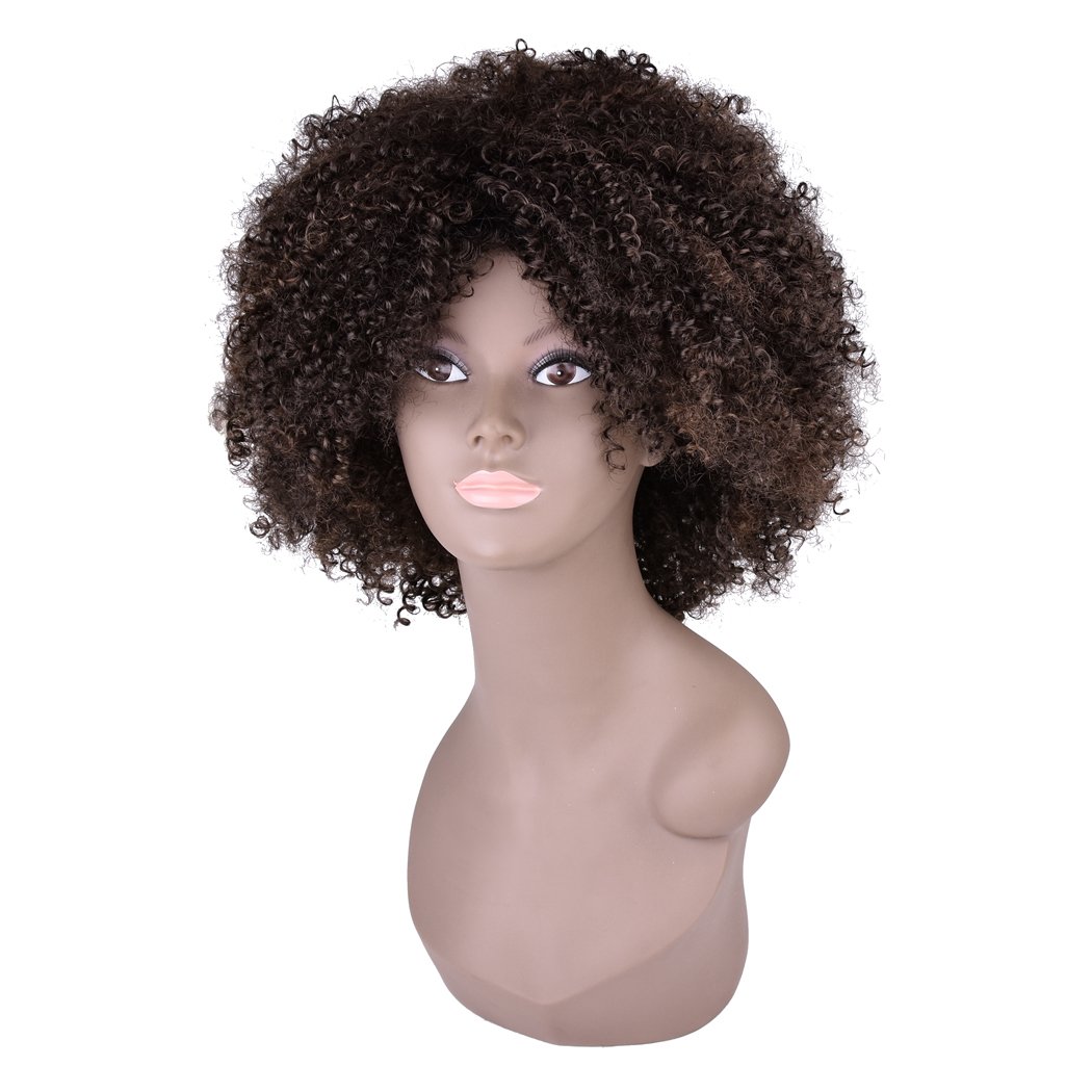 Doll Making M Egal Fluffy Short Wig Blonde Synthetic Curly Short