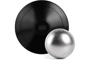 AKABIKE 2 Pcs Shot Put Rubber Discus for School Track and Field Discuses for Outdoor Practice Throwing