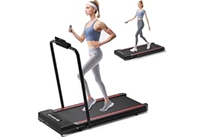 Sperax Treadmill-Under Desk Treadmill-Walking Pad-2 in 1 Folding Treadmill-2.5HP Treadmill-Black