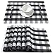 DOLOPL Placemats Buffalo Check Black and White Placemats Farmhouse Buffalo Plaid Place Mat Set of 6 Easy to Clean Wipeable Placemats for Dining Kitchen Table Spring Summer Decorations