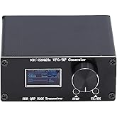 Radio Transceiver, SDR QRP HF Transceiver 10kHz to 220MHz VFO RF Generator Superheterodyne Receiver with Bar Graph Indicator,