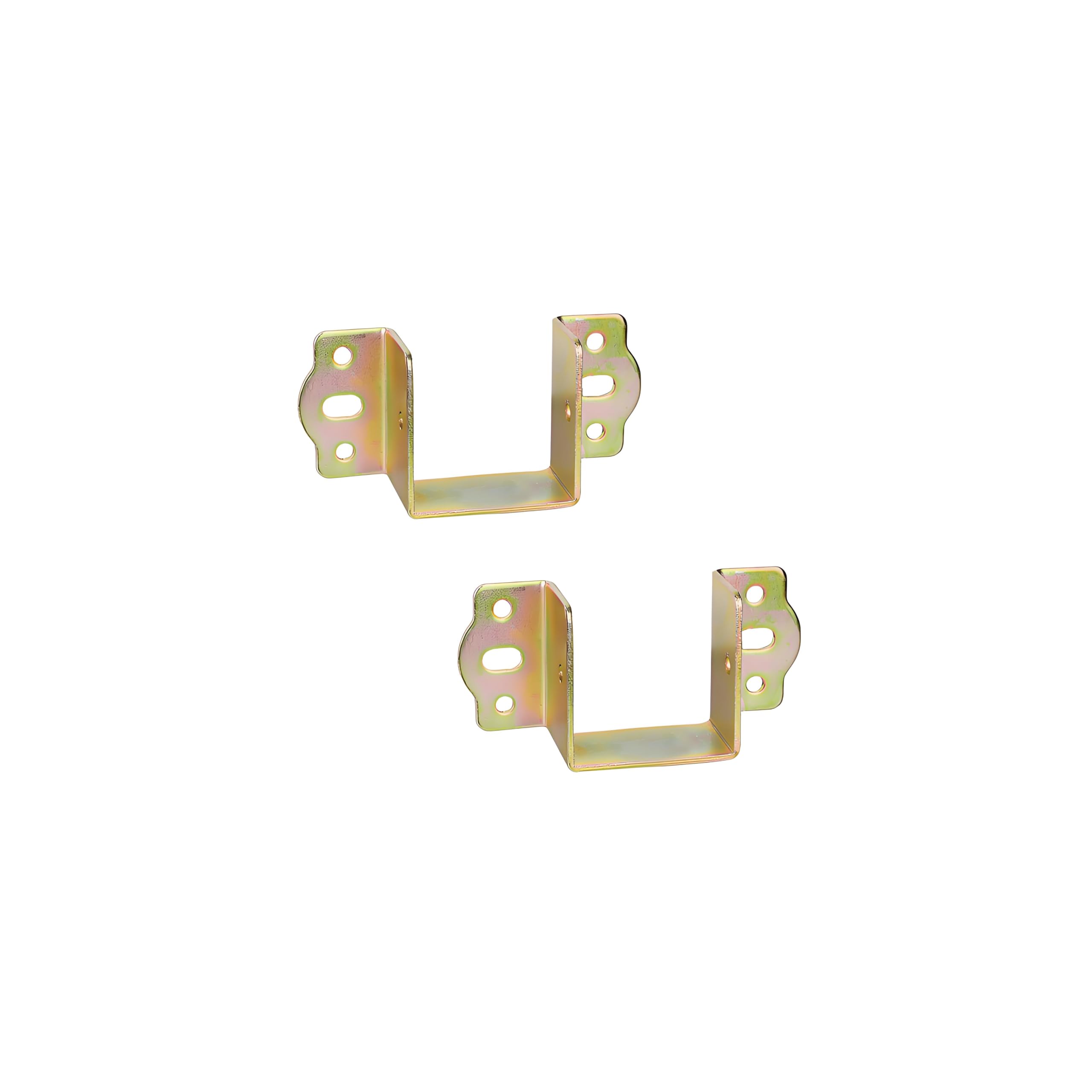 LIKERAINY Centre Support Bed Hinge Rail Brackets Timber Joist Hanger Width 50 mm Suspension Connecting Fittings Hooks Fastener for Bed Frame Metal 2 pcs