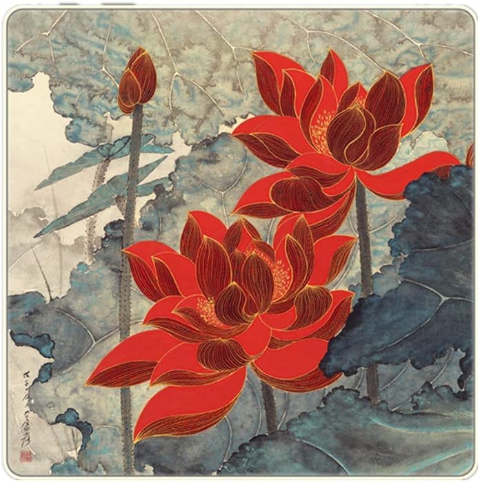 Decorative Non Slip Mouse Pad Wrist Rest for Office Computer Laptop Mac Chinese Style Durable Comfortable Lightweight for Easy Typing Pain Relief Ergonomic Support (6)