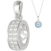 PH PandaHall 925 Sterling Silver Enhancer Clasp, Necklace Enhancer Shortener Jewelry Clasps Connector Bracelet Clasp Pendant Spring Clasps for DIY Jewelry Findings Crafts Making, Platinum