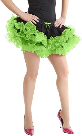 black ruffle tutu skirt