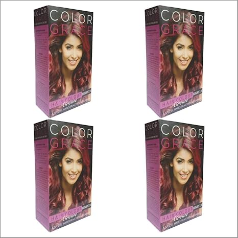 Buy Colorgrace Hair Color Creme Burgundy For Women Men Pack Of