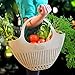 Hutzler Garden Colander, Eggshell Blue