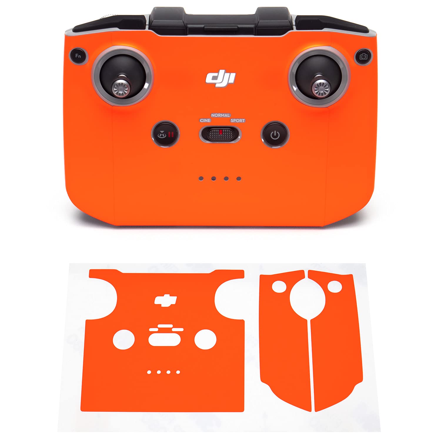 Wrapgrade Skin compatible with DJI Air 2S | Remote Controller (NEON ORANGE)