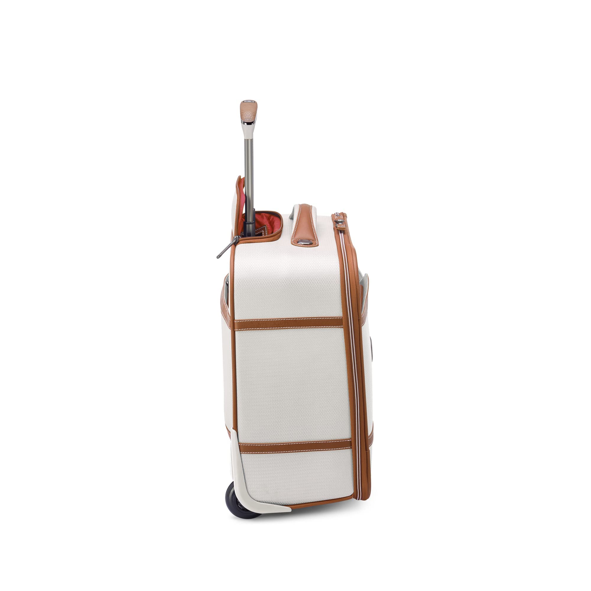 DELSEY PARIS Chatelet 2.0 Softside Luggage Under-Seater with 2 Wheels, Angora, Carry on 16 Inch