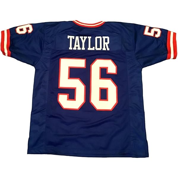 Lawrence Taylor Throwback Jersey - Blue NY Giants Adult