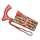 Switch Sticks Designer Folding Cane, Adjustable Folding Walking Stick, Collapsible Wakling Stick, Adjustable From 32 to 37 Inches, Carnival