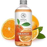 AROMATIKA Orange Reed Diffuser Refill 17 Fl Oz (500ml) - Room Fragrance Diffuser with Natural Essential Orange Oil - Best for Aromatherapy - Home - Kitchen - Office