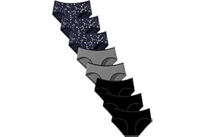 TIICHOO Girls Underwear for Teens Ages 8-16 Cotton Soft Girls Panties Pack of 8