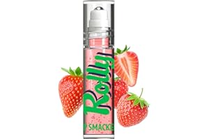 Lip Smacker Rolly Lip Gloss, Classic Roller-Ball Design for a Cooling Sensation, Hydrating & Moisturizing Shine - Strawberry