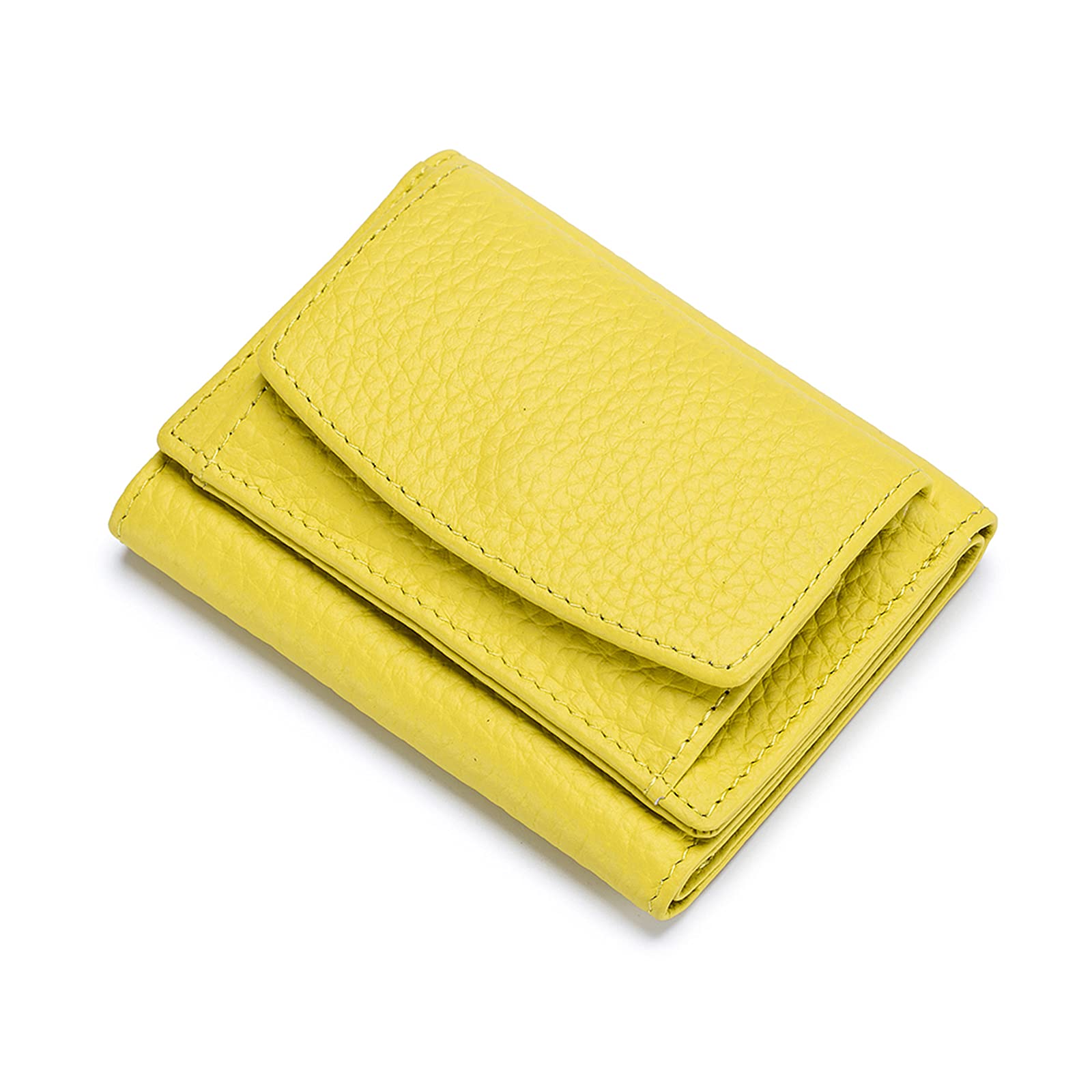 FANDARE Women Leather Wallet RFID Blocking Bifold Purse Ladies Card Holder Case Small PurseYellow