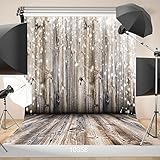 WOLADA 10X10FT Wood Floor Wall Vinyl Photography Background Newborn Backdrop Photo Studio Props 10358