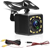 CAMECHO Car Reversing Camera 12 LED Super Night Vision IP68 Waterproof 170 Deg view 1