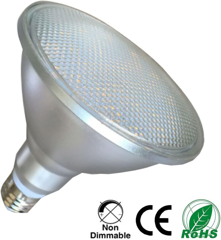 YAKAiYAL 15W E27 PAR38 LED Light Bulbs Waterproof IP65 Reflector Spotlight Bulb 220V Warm White 3000K 120 Degrees 1-Pack (Not Dimmable) - Image 3