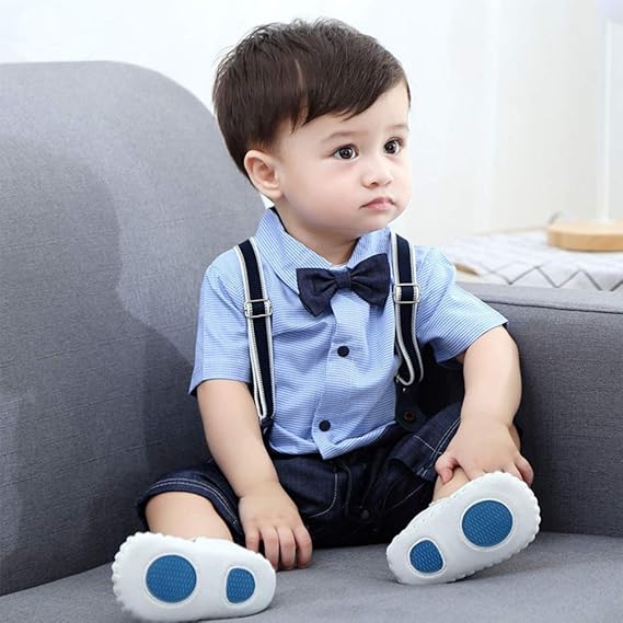 Amazon Co Jp ベビーフォーマル ロンパース 男の子 洋装フォーマル カバーオール 半袖 長袖 よだれかけ 蝶ネクタイ サロペット 赤ちゃん 夏 結婚式 セレモニー お宮参り 服 ファッション小物