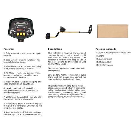 ETE ETmate MD-3009II Detector de Metales Profesional ...