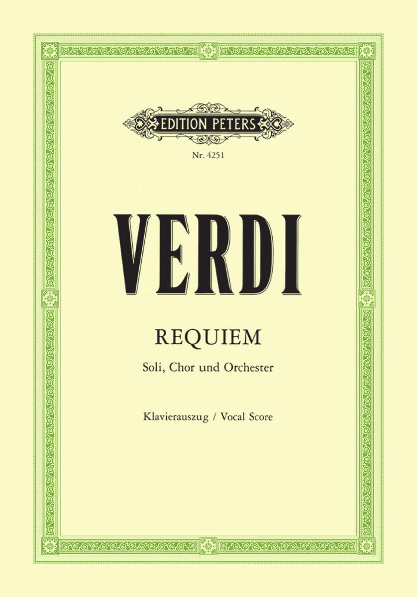Verdi Requiem: Vocal Score
