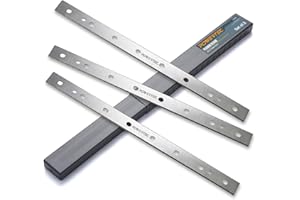 POWERTEC 128000 Heat Treated HSS Planer Blades for DeWalt 13-Inch Planer DW735, Set of 3