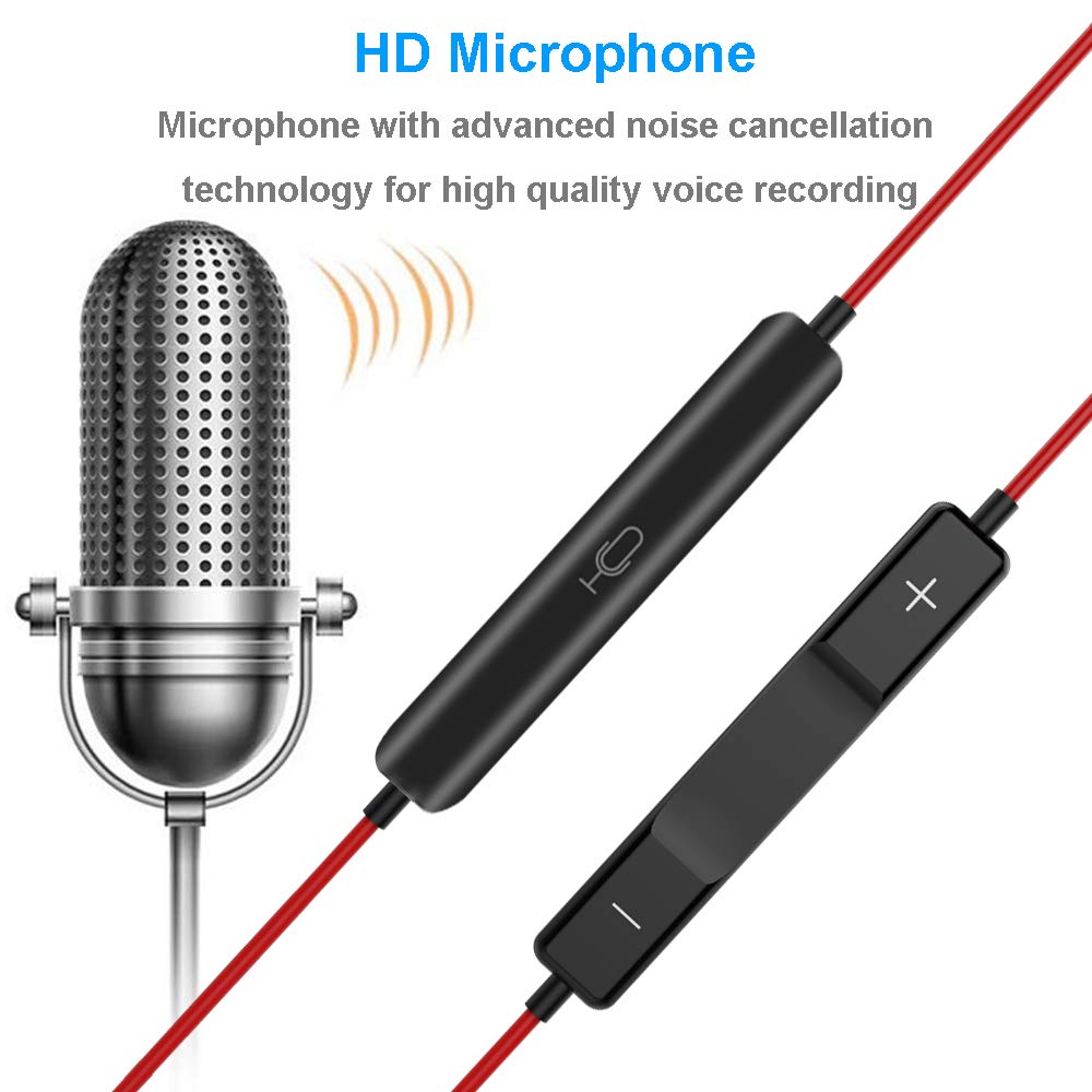 DPKIKO Earphones Earburds Replacement Compatible with iPhone 7/7 Plus / 8 / 8Plus / X,Bluetooth Earbuds Microphone Stereo Headphones Noise Isolating Headset