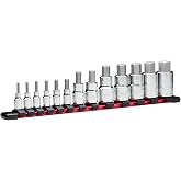 Capri Tools Hex Bit Socket Set, SAE, Advanced Series, 13-Piece