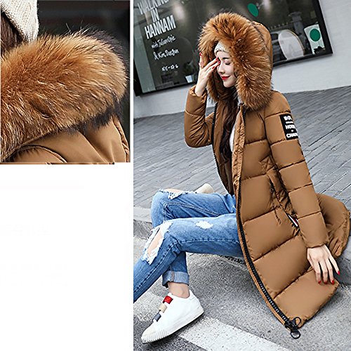 Coats For Women Winter Sale,Clearance Sale!!Farjing Women Casual Thicker Winter Slim Down Coat Lammy Jacket Overcoat（XL,Coffee ) - Thumbnail 4