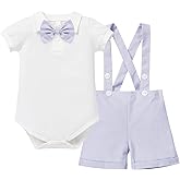 IBTOM CASTLE Baby Boys Formal Outfits Wedding Gentleman Suit 1st Birthday Cake Smash Bowtie Baptism Clothes
