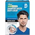 Nisha Quick Color Shampoo Based Hair Color For Men & Women Natural Looking Hair 0.67 Fl Oz Each Sachet (3 Sachet in 1 Box) (Original Black)