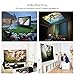 2018 Projector(Warranty Included),XINDA Huge Screen Video Projectors with free HDMI Cable,Multimedia Home Theater support 1080P Support Smartphones Blu-ray DVD Player,Laptops and Tablets(White)