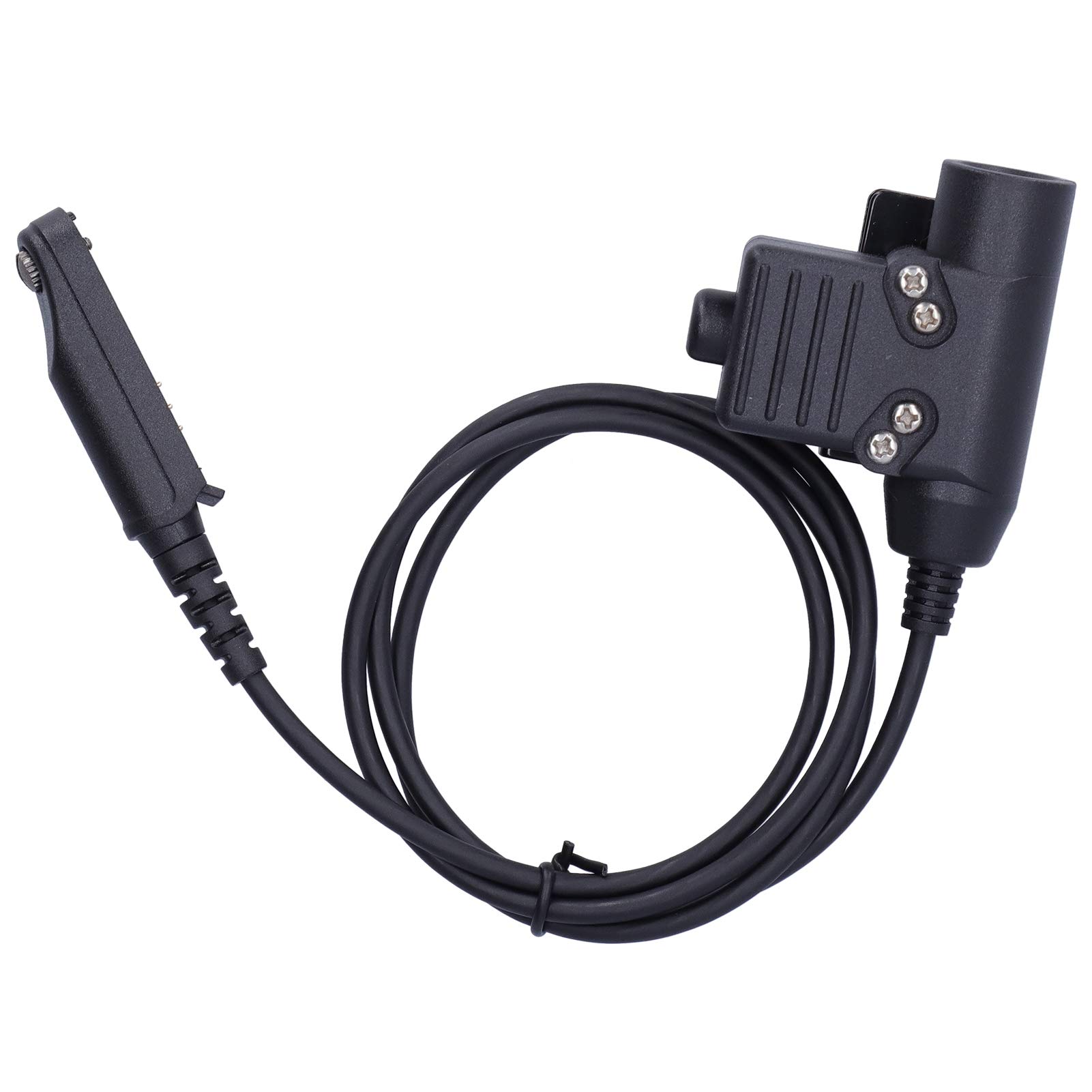 PUSOKEI Walkie Talkie Headset Adapter, U94 PTT Plug Earpiece Headphone Adapter for UV‑XR A58 UV9R UV‑9R Plus GT‑3WP UV‑5S