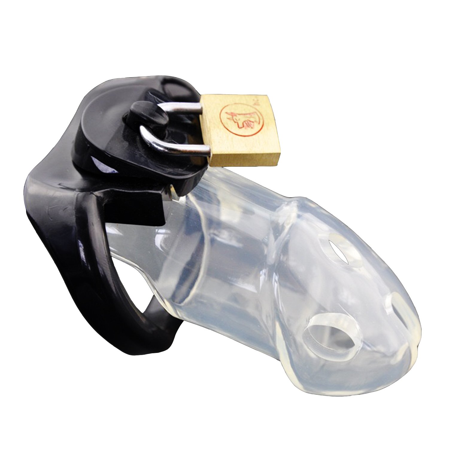 FYJENNICC Plastic Cage Chastity Cage Cock Cage Chastity Devices Male Chastity Cage Health Care Equipment Supplies Transparent