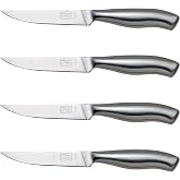 Chicago Cutlery Insignia Steel 4-Piece Steak Knives, 4.5" Stainless Steel Blades for Effortless Cutting, For Home Kitchen and Professional Use