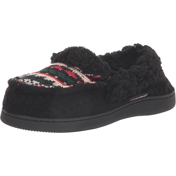 MUK LUKS Women's Sia Moccasin Slipper - Genuine Suede, Faux Fur & Wool Lining, Indoor/Outdoor Sole, Sizes 6-11
