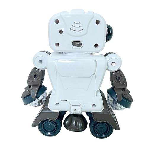 Rotating Dancing Robot Toy for Kids with Flashing Light Eyes and