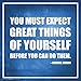 Michael Jordan Expect Great Things Inspirational Motivational Sports Basketball Icon Quote Poster Print 12x12