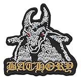 BATHORY Band Goat Heavy Metal Death Thrash Rock Music Logo T shirts MB57 Embroidered Sew Iron on Patches